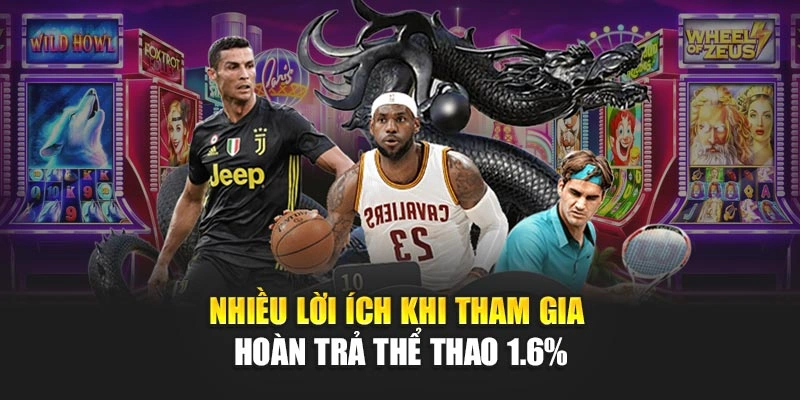 Nhiều lời ích khi tham gia hoàn trả thể thao 1.6%